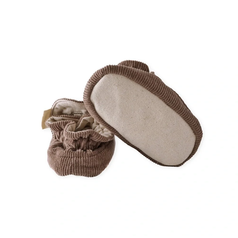 Pehr corduroy booties. Brown/portobello color. Size 6-12 month.